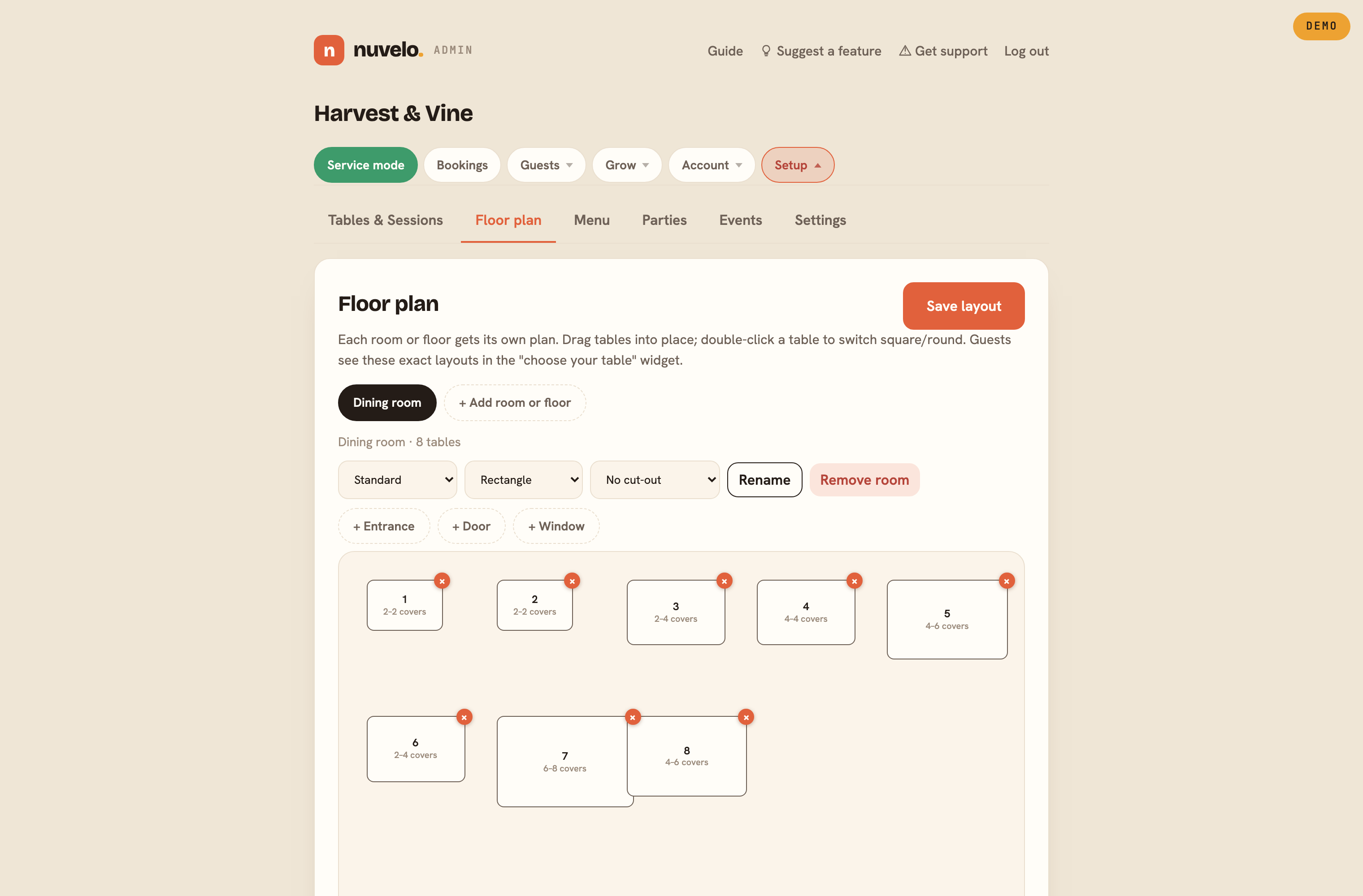 The floor plan designer